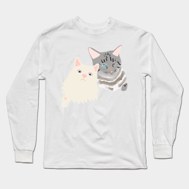 CAT GANG Long Sleeve T-Shirt by PatternbyNOK